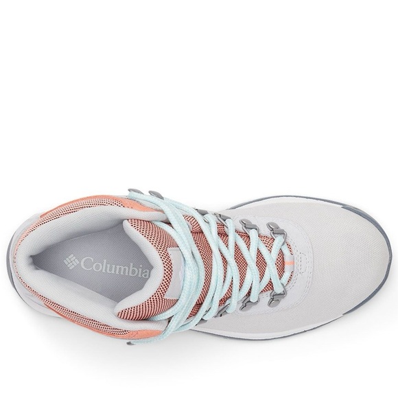 Columbia Women’s Newton Ridge Waterproof Hiking Boots Nimbus Grey / Coral Glow - Picture 3 of 11